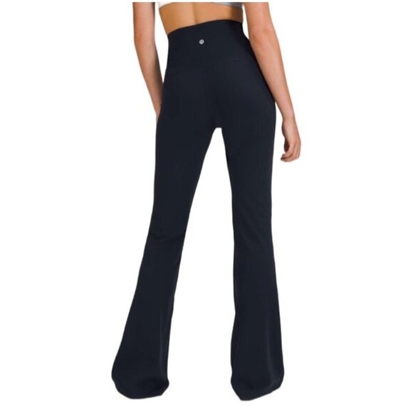 Lululemon Pants - Lululemon Groove Pant Super High Rise Flare Navy Blue Size 0
